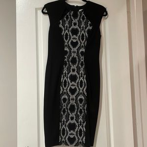 Caché Black & Print Dress